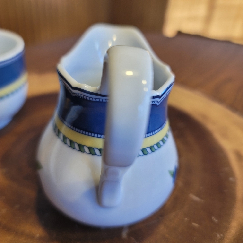 VTG Hutschenreuther Medley German Creamer and Lidded Sugar Bowl - Picture 7 of 13